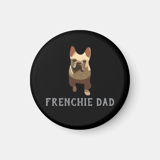 Französische Bulldogge, Frenchie Papa Magnet (Vorne)