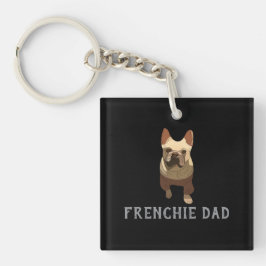 Französische Bulldogge, Frenchie Vater Schlüsselanhänger