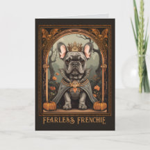 Französische Bulldogge Frohe Halloween-Grüße