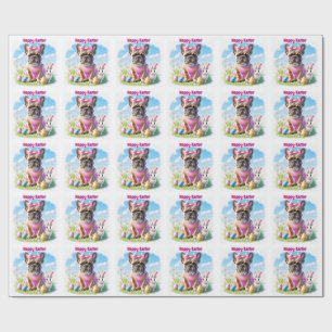 Französische Bulldogge Frohe Ostern French Bulldog Geschenkpapier