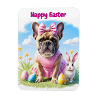 Französische Bulldogge Frohe Ostern French Bulldog