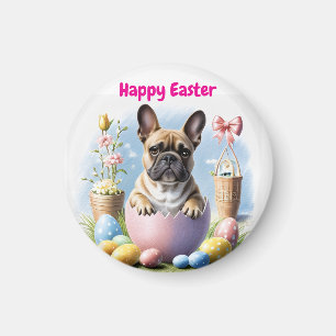 Französische Bulldogge Frohe Ostern French Bulldog Magnet
