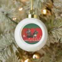 Französische Bulldogge Frohe Weihnachten Bulldog