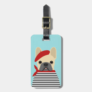 Französische Bulldogge-Gepäckanhänger Gepäckanhänger