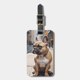 Französische Bulldogge-Gepäckanhänger Gepäckanhänger