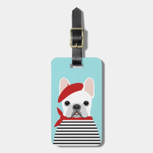 Französische Bulldogge-Gepäckanhänger Gepäckanhänger
