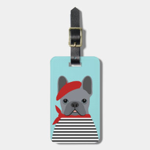 Französische Bulldogge-Gepäckanhänger Gepäckanhänger