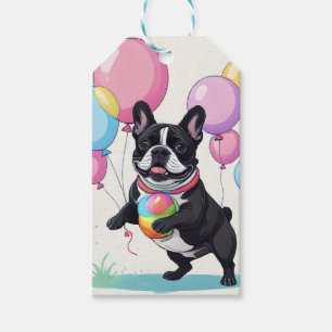 Französische Bulldogge Glücklicher Tag Französisch Geschenkanhänger