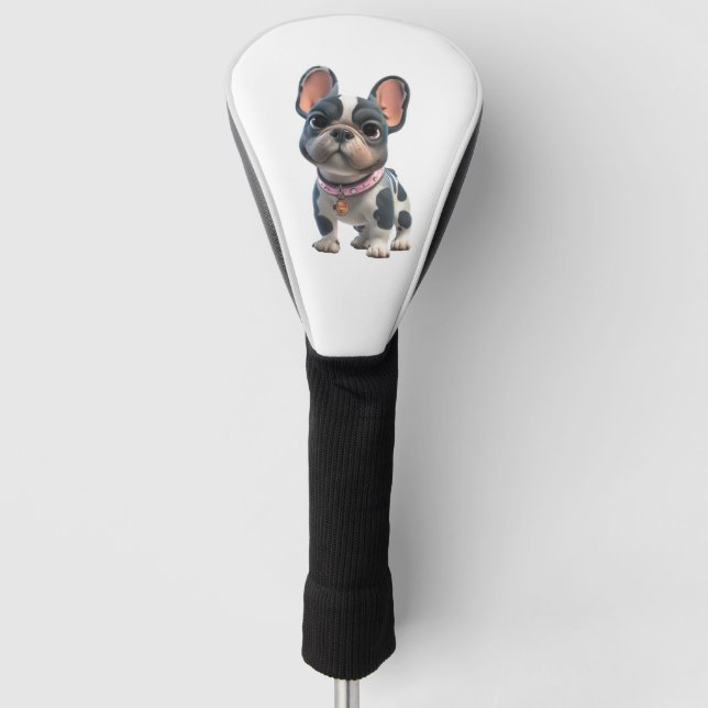 Französische Bulldogge Golf Headcover (Vorderseite)