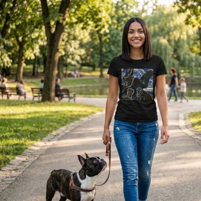 Französische Bulldogge Grafik Art T-Shirt (French Bulldog T-Shirt)