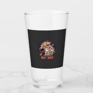 Französische Bulldogge Halloween Boo Hunde Vektor Glas