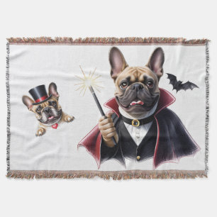  französische Bulldogge Halloween French Bulldog Decke