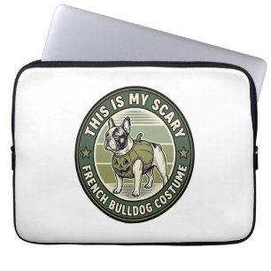 Französische Bulldogge Halloween Grusel Kostüm Laptopschutzhülle