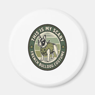 Französische Bulldogge Halloween Grusel Kostüm Magnet