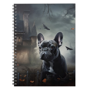 Französische Bulldogge Halloween Gruselig Notizblock