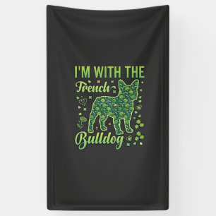 Französische Bulldogge Halloween Macaron Eiffeltur Banner