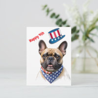 Französische Bulldogge Happy 4.Juli French Bulldog