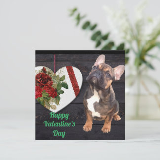 Französische Bulldogge Herz French Bulldog Einladung