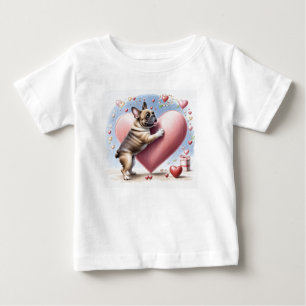 Französische Bulldogge Herzsprung French Bulldog Baby T-shirt