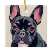Französische Bulldogge Hund Aquarell Haustiermaler