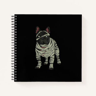 Französische Bulldogge Hund Mummy Halloween-Gesche Notizbuch