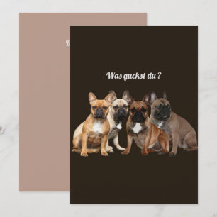 Französische Bulldogge Hundefamilie  Einladung