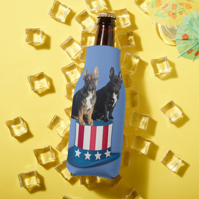 Französische Bulldogge Hut French Bulldog  Flaschenkühler (In Situ Sommer)