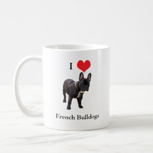 Französische Bulldogge, i-Liebeherz, Tasse, Kaffeetasse