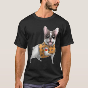 Französische Bulldogge Ich liebe Mama Tattoo Hund T-Shirt