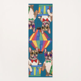 französische Bulldogge im Heißluftballon Yogamatte