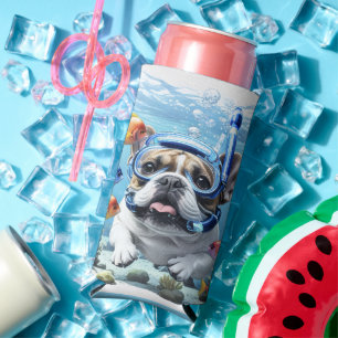 Französische Bulldogge im Urlaub French Bulldog Selters Dosenkühler