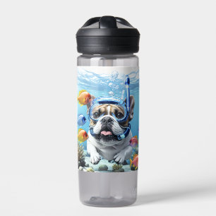 Französische Bulldogge im Urlaub French Bulldog Trinkflasche