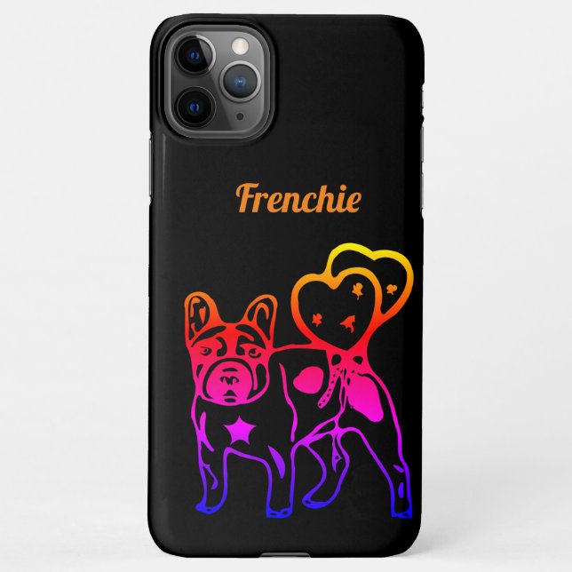 Französische Bulldogge  iPhone Hülle (Rückseite)