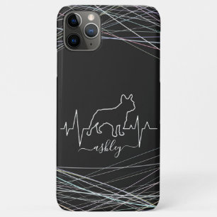 Französische Bulldogge ist Herzschlag Cool Minimal Case-Mate iPhone Hülle