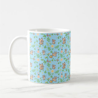 Französische Bulldogge Kaffeetasse Frühling Floral