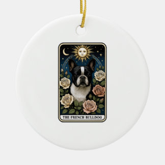 Französische Bulldogge Keramik Ornament