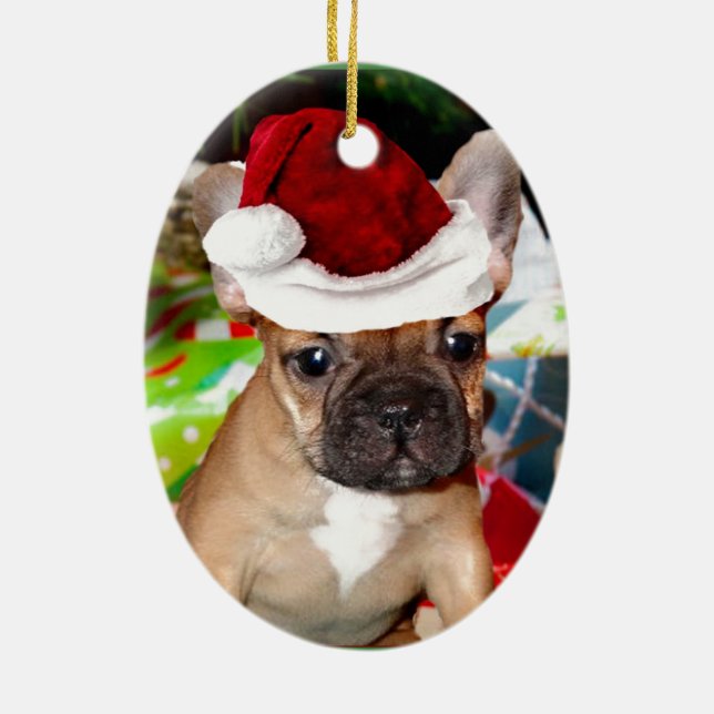 Französische Bulldogge Keramikornament (Hinten)