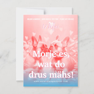 Französische Bulldogge Köln Save the Date  Magneteinladung