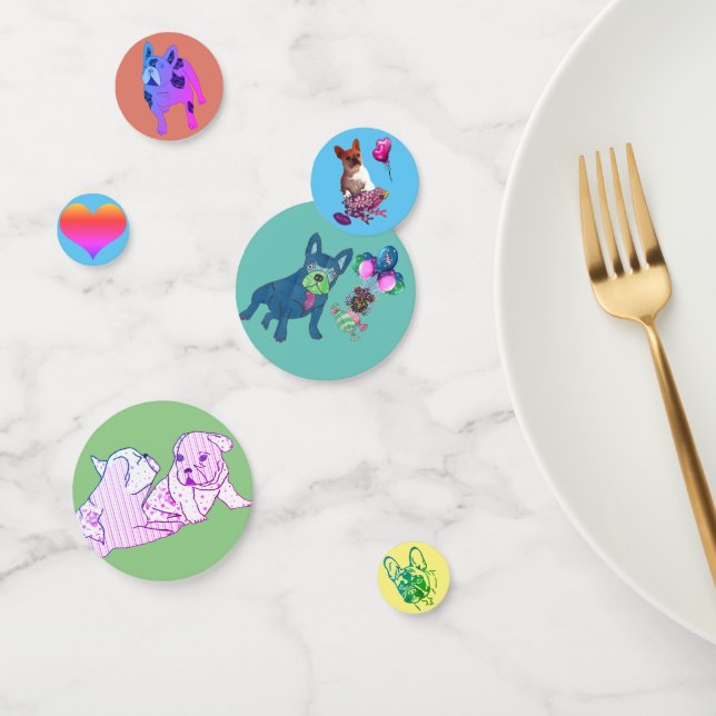 Französische Bulldogge Konfetti (Gruppe)