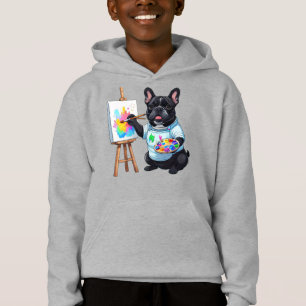 Französische Bulldogge Künstler French Bulldog Hoodie
