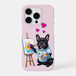 Französische Bulldogge Künstler French Bulldog iPhone 16 Pro Hülle