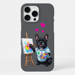 Französische Bulldogge Künstler French Bulldog iPhone 16 Pro Max Hülle