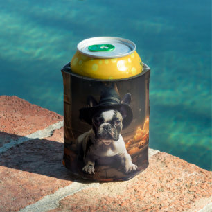 Französische Bulldogge Kürbisse Halloween Gruselig Dosenkühler