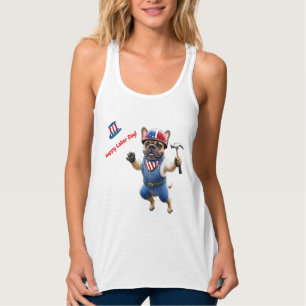 Französische Bulldogge Labor Day French Bulldog Tank Top