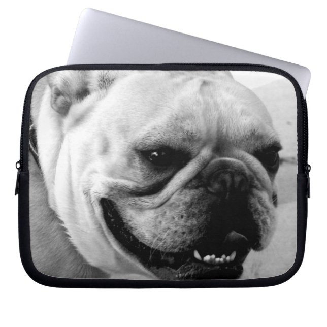 Französische Bulldogge Laptopschutzhülle (Vorderseite)