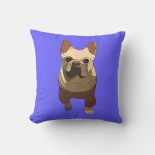 Französische Bulldogge, Lavendel Lila Kissen