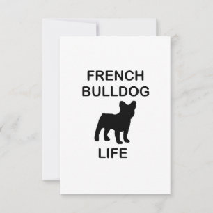 Französische Bulldogge Leben Dankeskarte