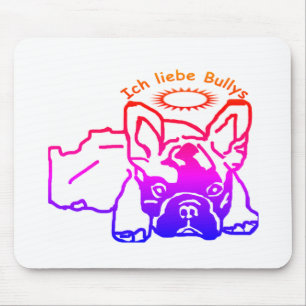 Französische Bulldogge Liebe French Bulldog Mousepad