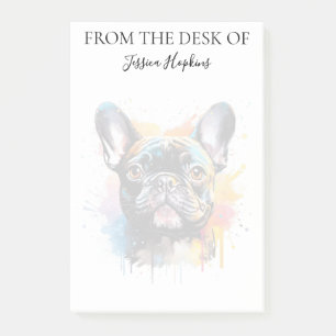 Französische Bulldogge Liebhaber personalisierter Post-it Klebezettel
