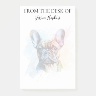 Französische Bulldogge Liebhaber personalisierter Post-it Klebezettel